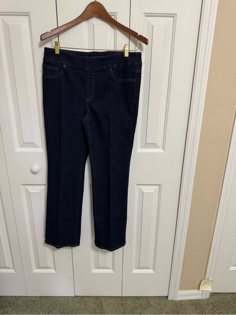Chico's Slim-leg Dark Indigo Jeans (pull on)